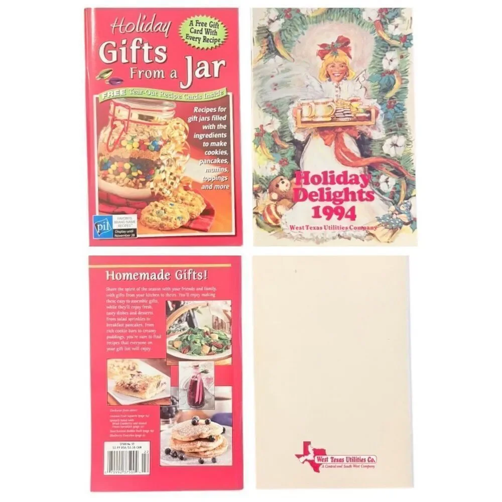 Holiday Cookbooks Vintage Set of 7 Collectible Lot